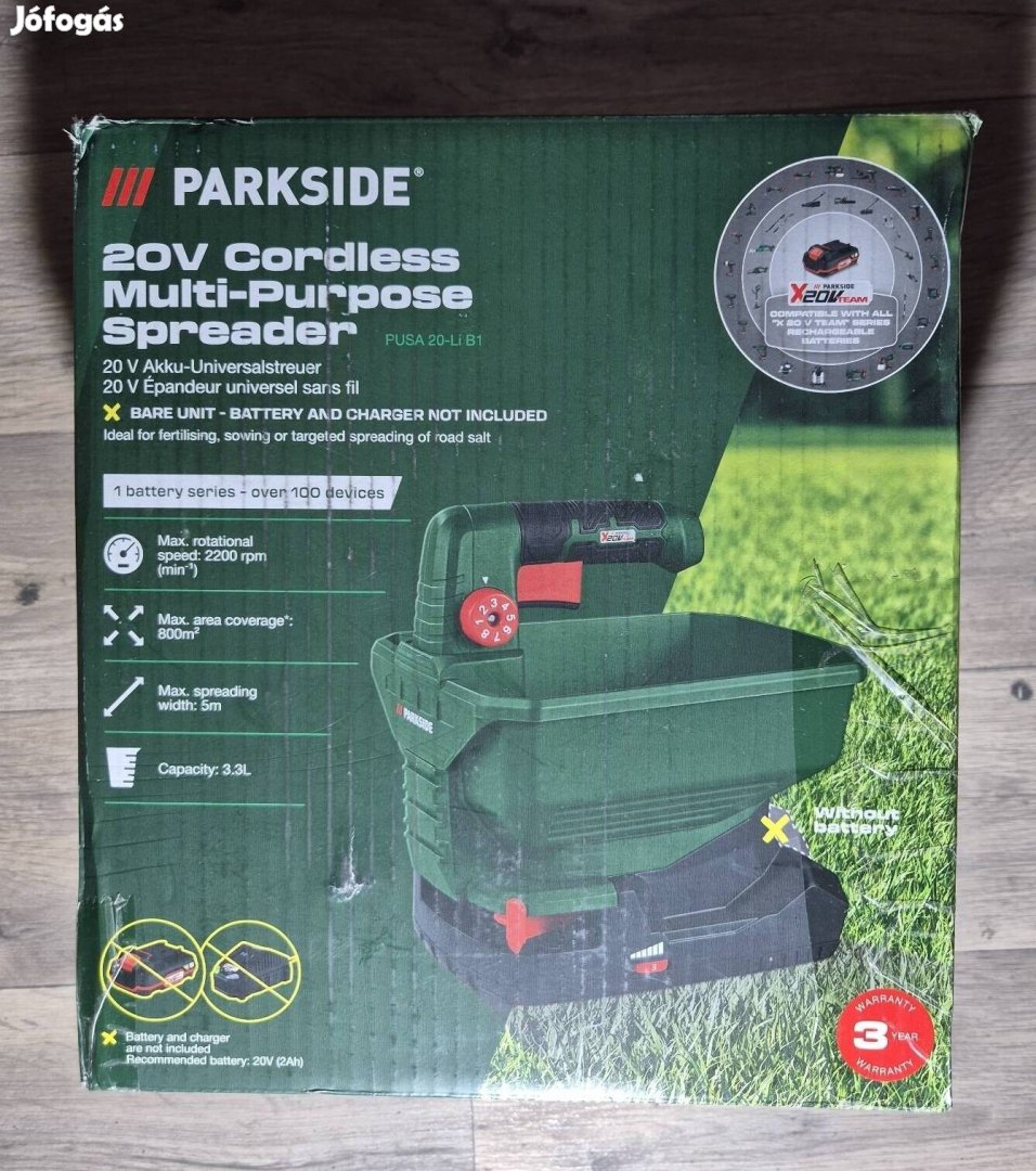 Parkside akkus szórógép Pusa 20-Li B1