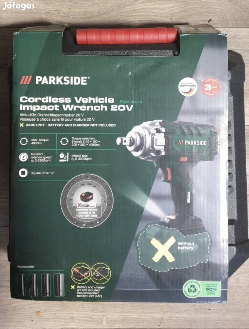 Parkside akkus ütvecsavarozó Passk 20-Li C3 400nm