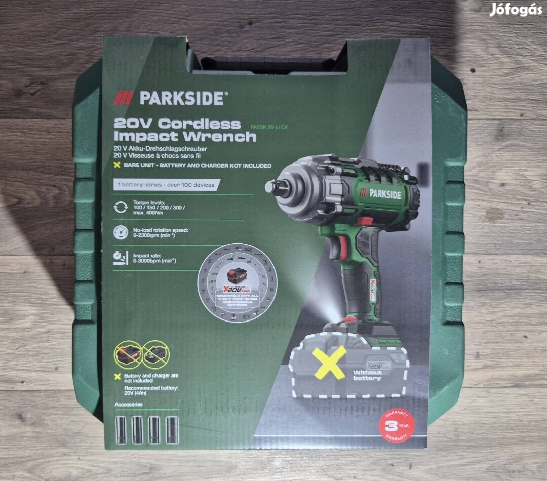 Parkside akkus ütvecsavarozó Passk 20-Li C4 400nm