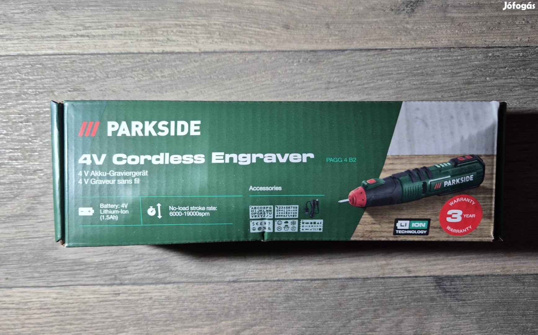 Parkside beépített akkus gravírozó Pagg 4 B2