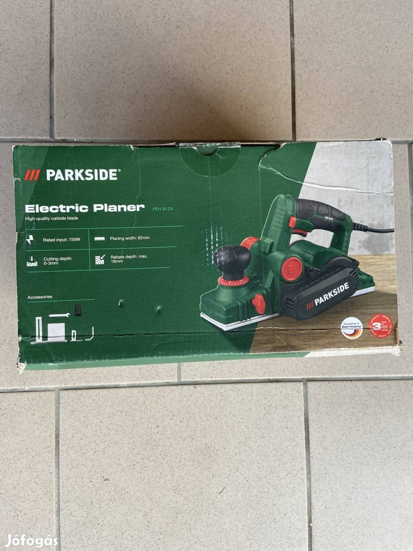 Parkside elektromos gyalu 750W bontatlan 3 év garancia