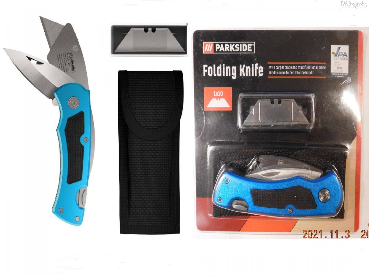 Parkside fémházas kés 2in1 tapétavágó kés éles bicska