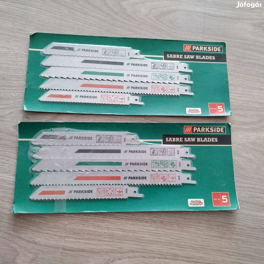 Parkside fűrészlapok újak 2 csomag 10 db egyben olcsón eladó