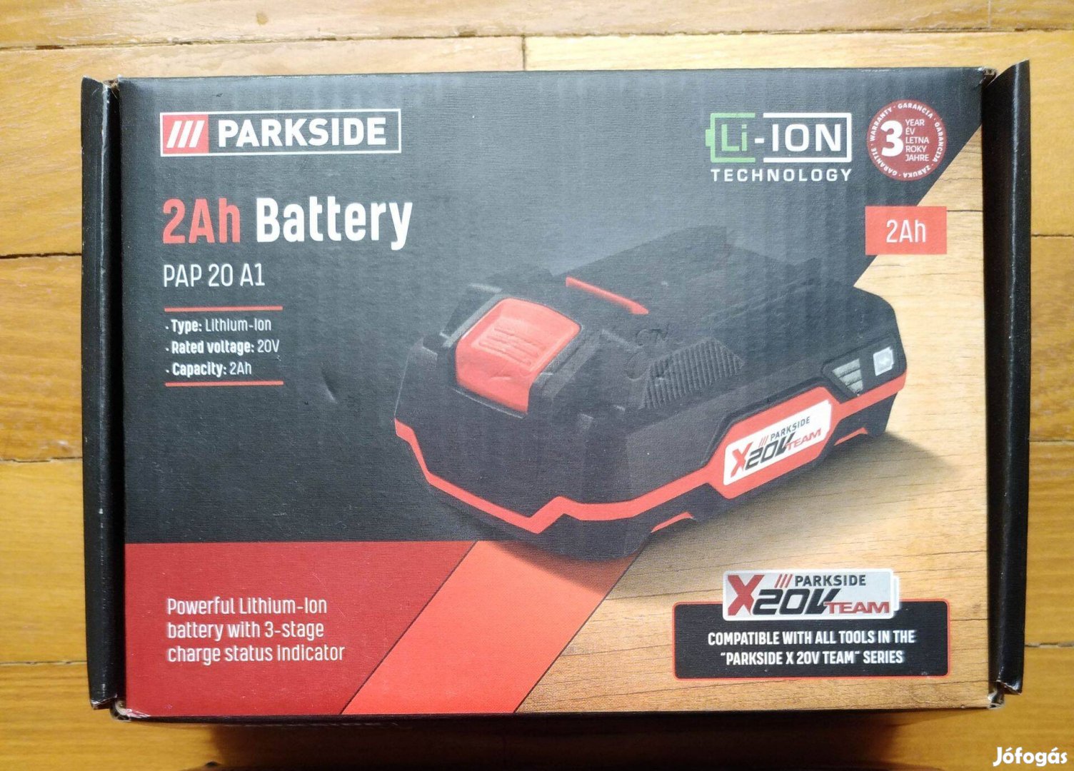 Parkside pap20 A1 20 Volt 2 Ah lithium-ion akkumulátor bontatlan új