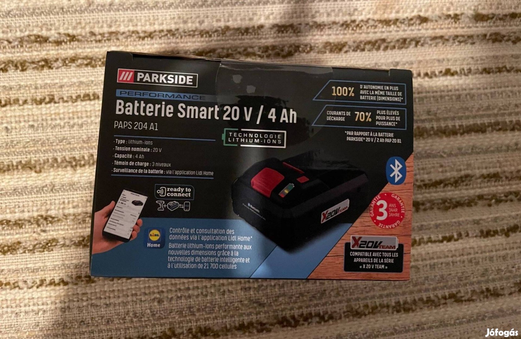 Parkside performance 20 V 4 ah smart akku !