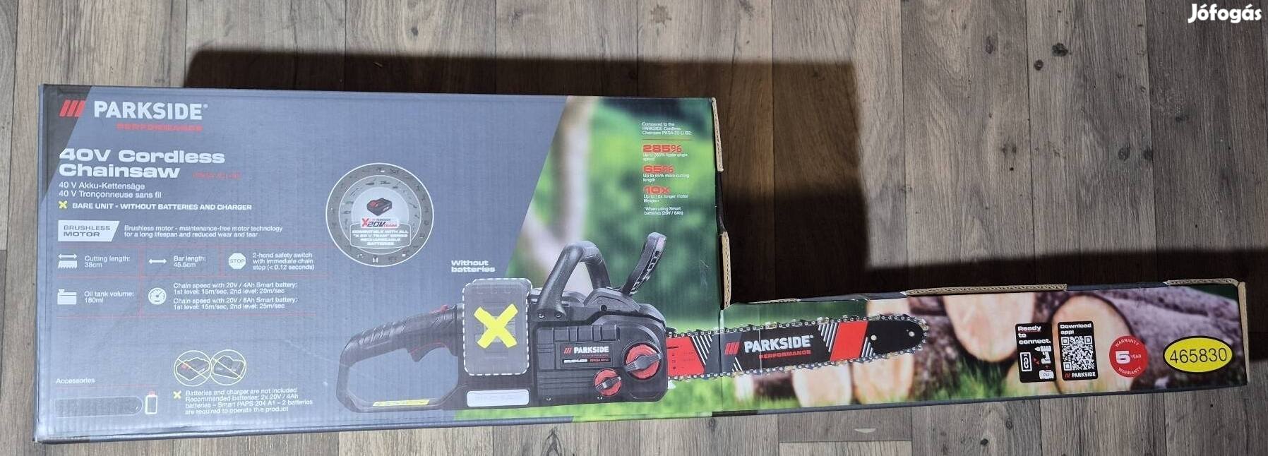 Parkside performance 40V láncfűrész 