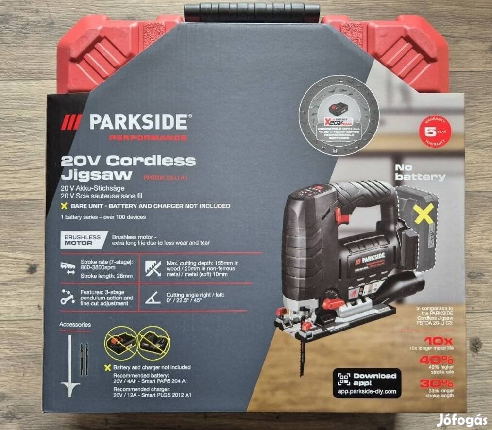 Parkside performance akkus szúrófűrész 