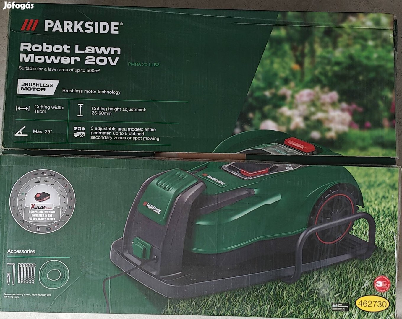 Parkside robot fűnyíró Pmra 20-Li B2