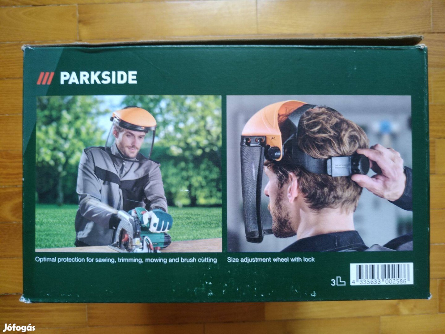 Parkside védőpajzs védőmaszk fűkaszáláshoz favágáshoz