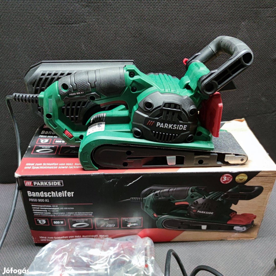 Parkside vezetékes szalagcsiszoló