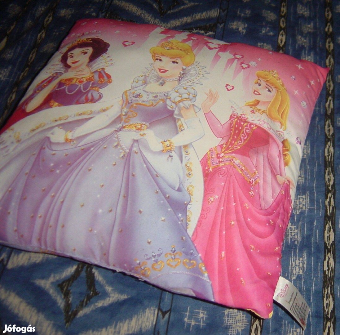 Párna - Hercegnős (Disney) - 35 x 35 cm (nem használt)