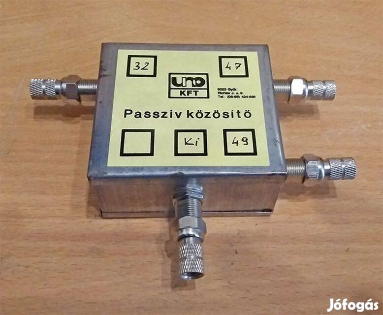 Passzív antenna közösítő szűrő 3 UHF csatornára