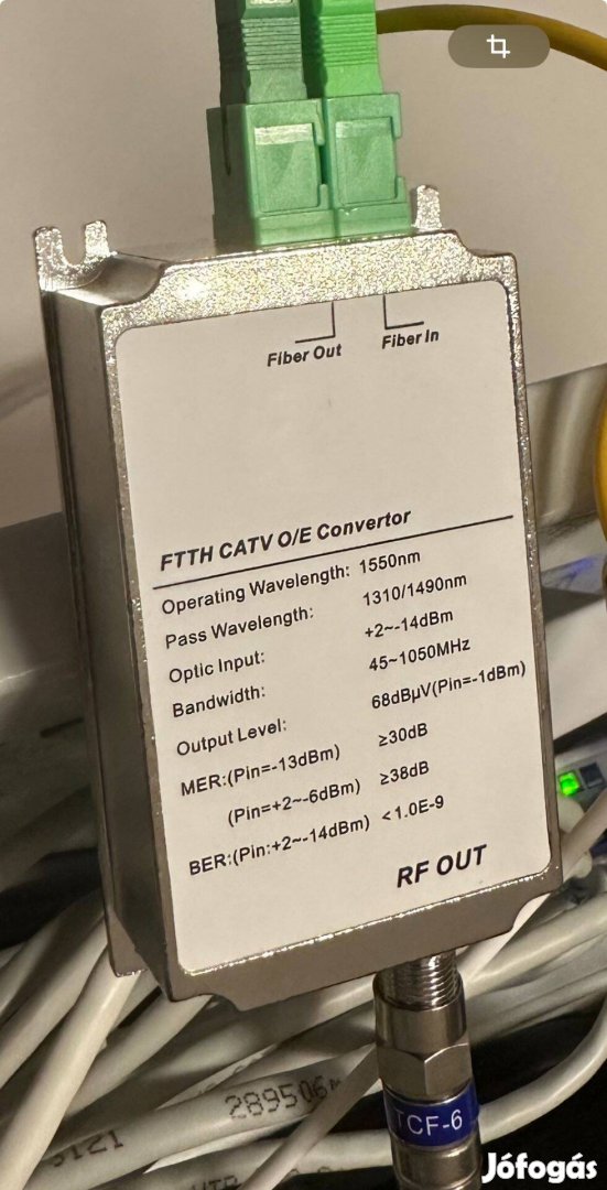 Passzív optikai mini node (FTTH-ról) CATV-re, SC APC