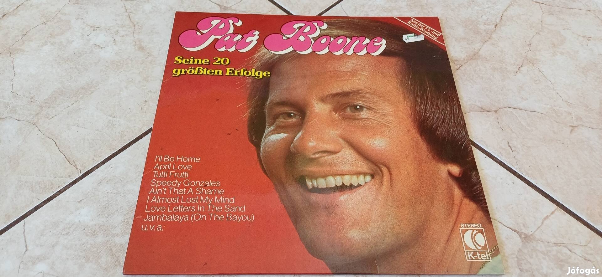 Pat Boone bakelit hanglemez