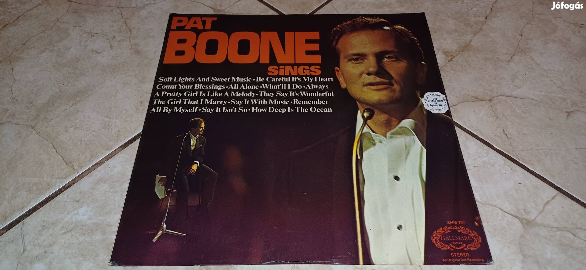 Pat Boone bakelit lemez