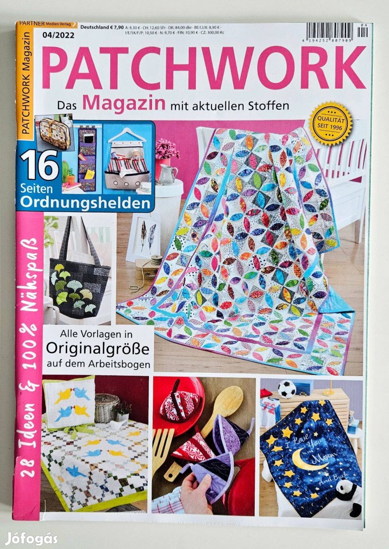 Patchwork német nyelvű kreatív magazin 2022/4