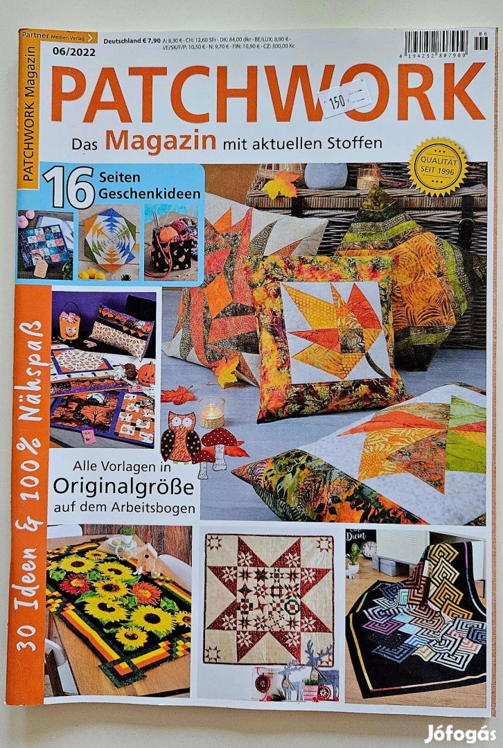 Patchwork német nyelvű kreatív magazin 2022