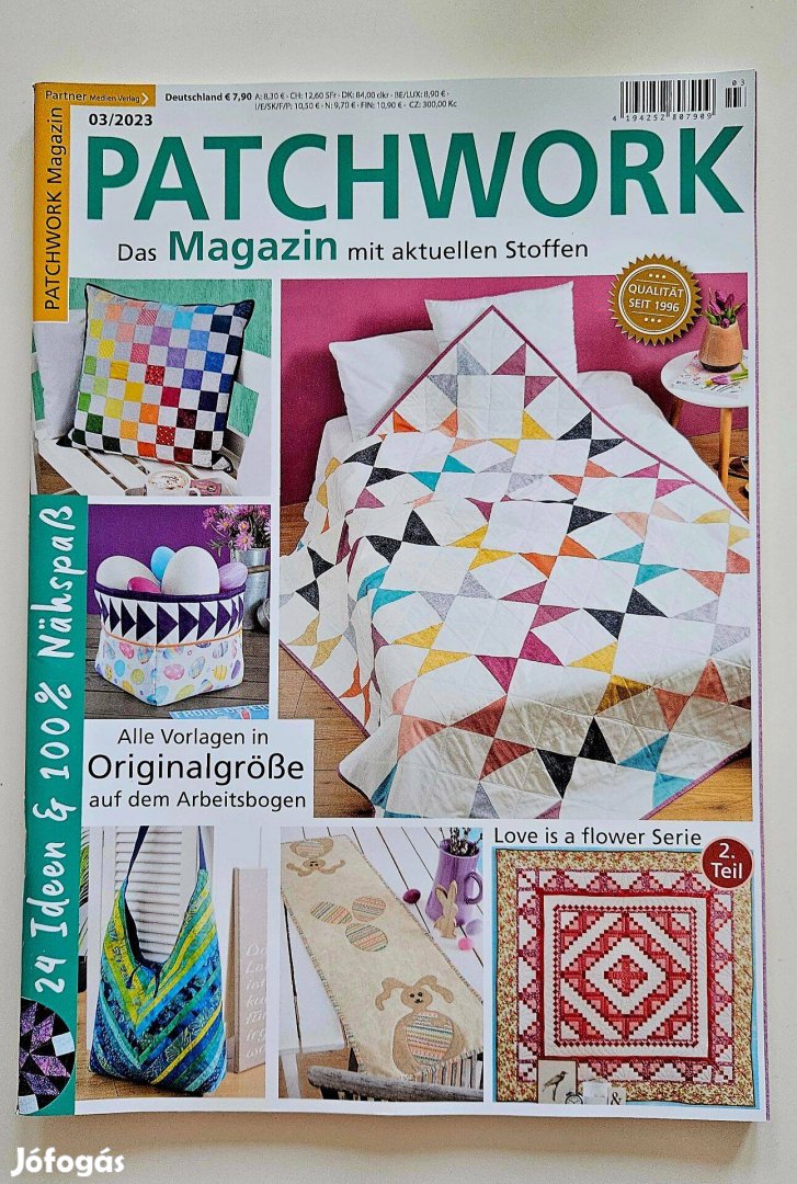 Patchwork német nyelvű kreatív magazin 2023/3