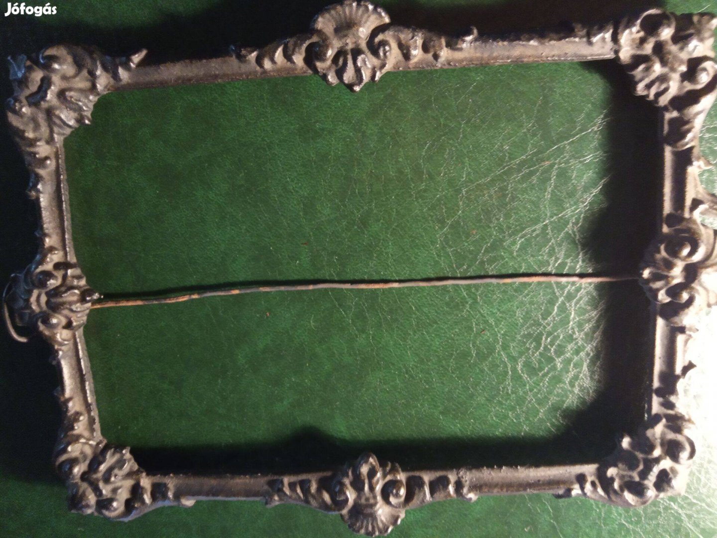 Patinás vasöntvény fényképkeret 1850