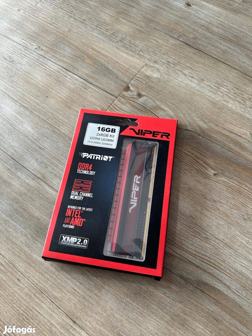 Patriot Viper 16GB DDR4 3200MHz RAM kit CL16 2x8GB memória