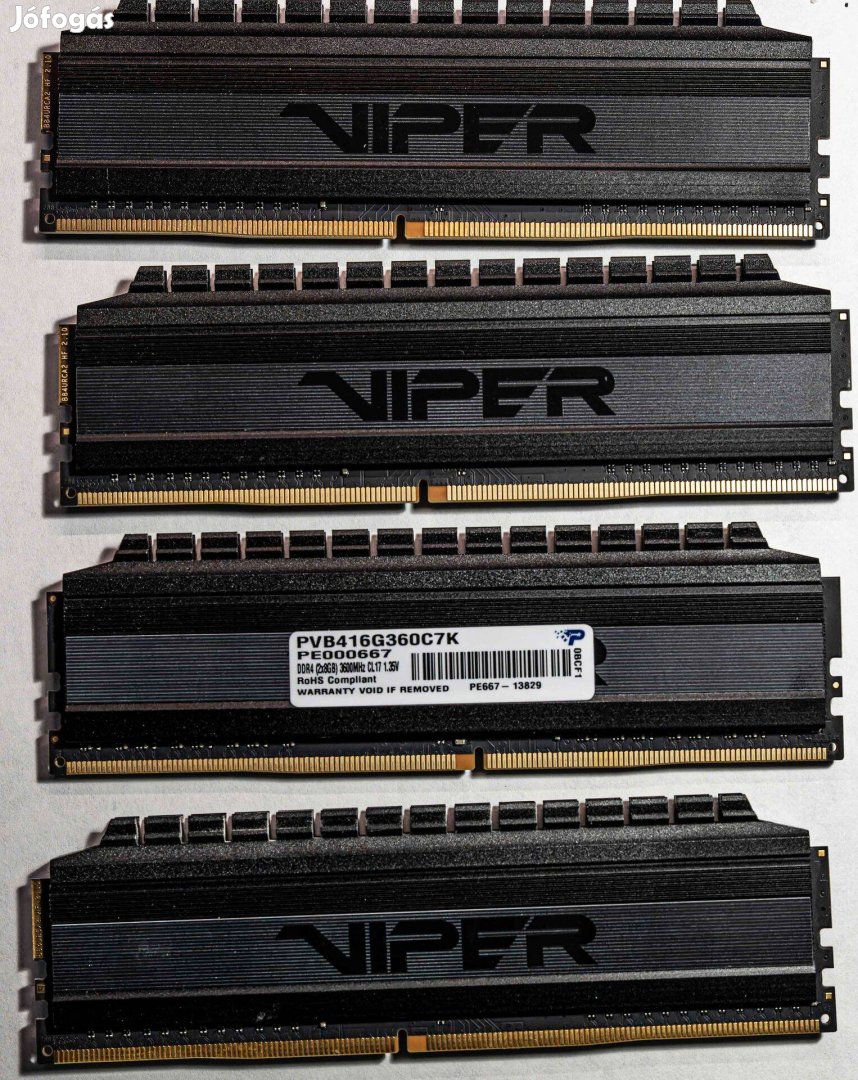 Patriot Viper 4 Blackout Series 32 GB KIT DDR4 3600MHz CL17