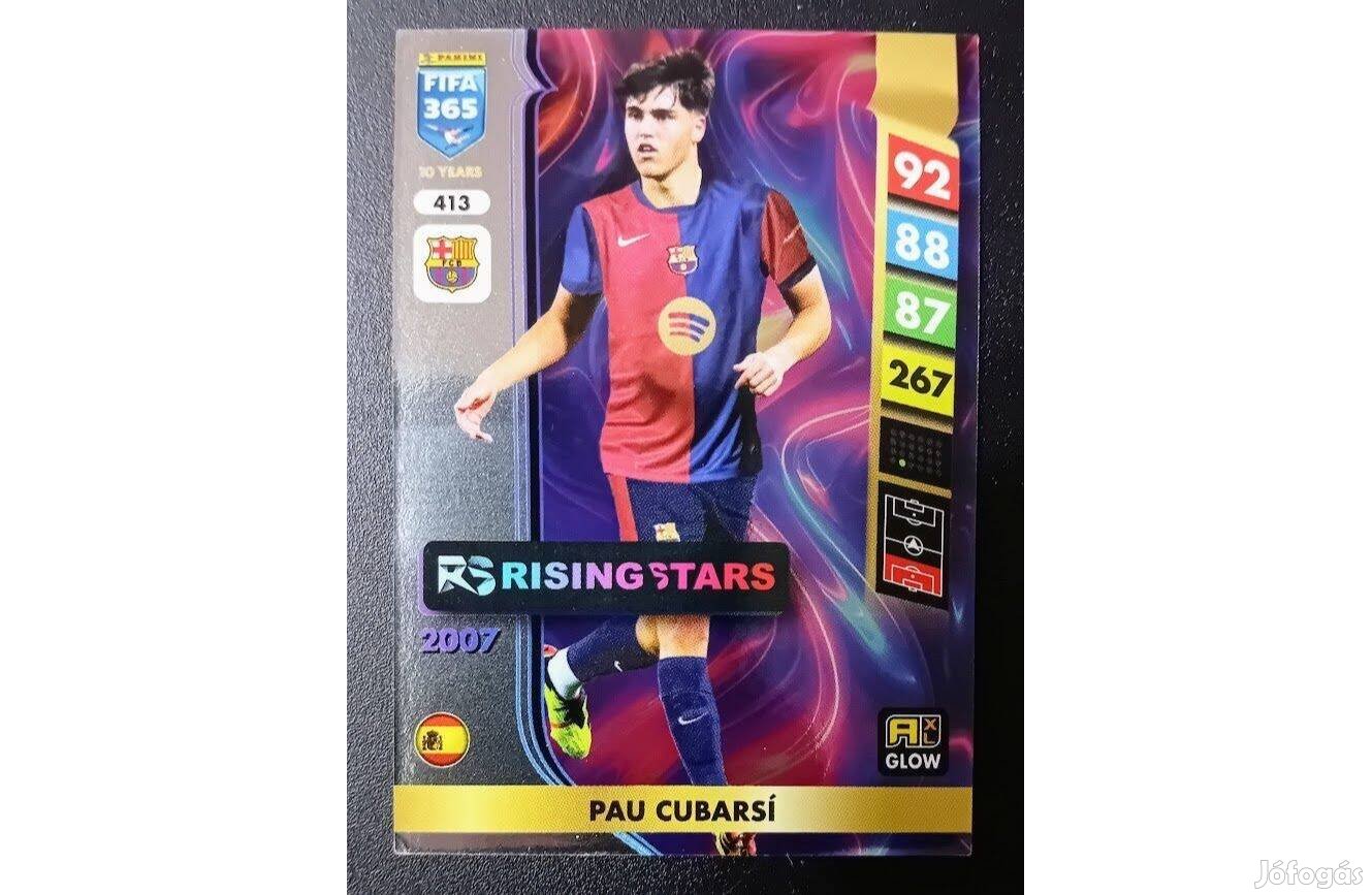 Pau Cubarsí Barcelona Rising Star focis kártya Panini FIFA 365: 2025