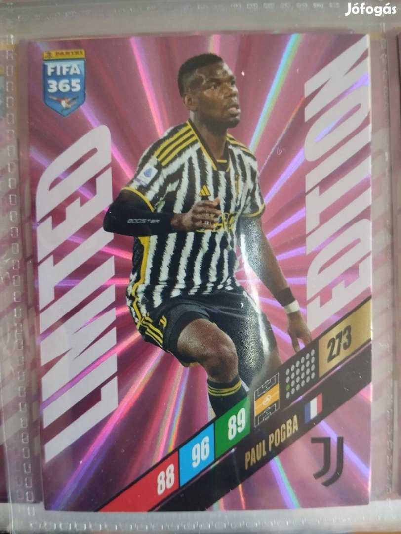 Paul Pogba (Juventus) FIFA 365 2024 Limited edition focis kártya