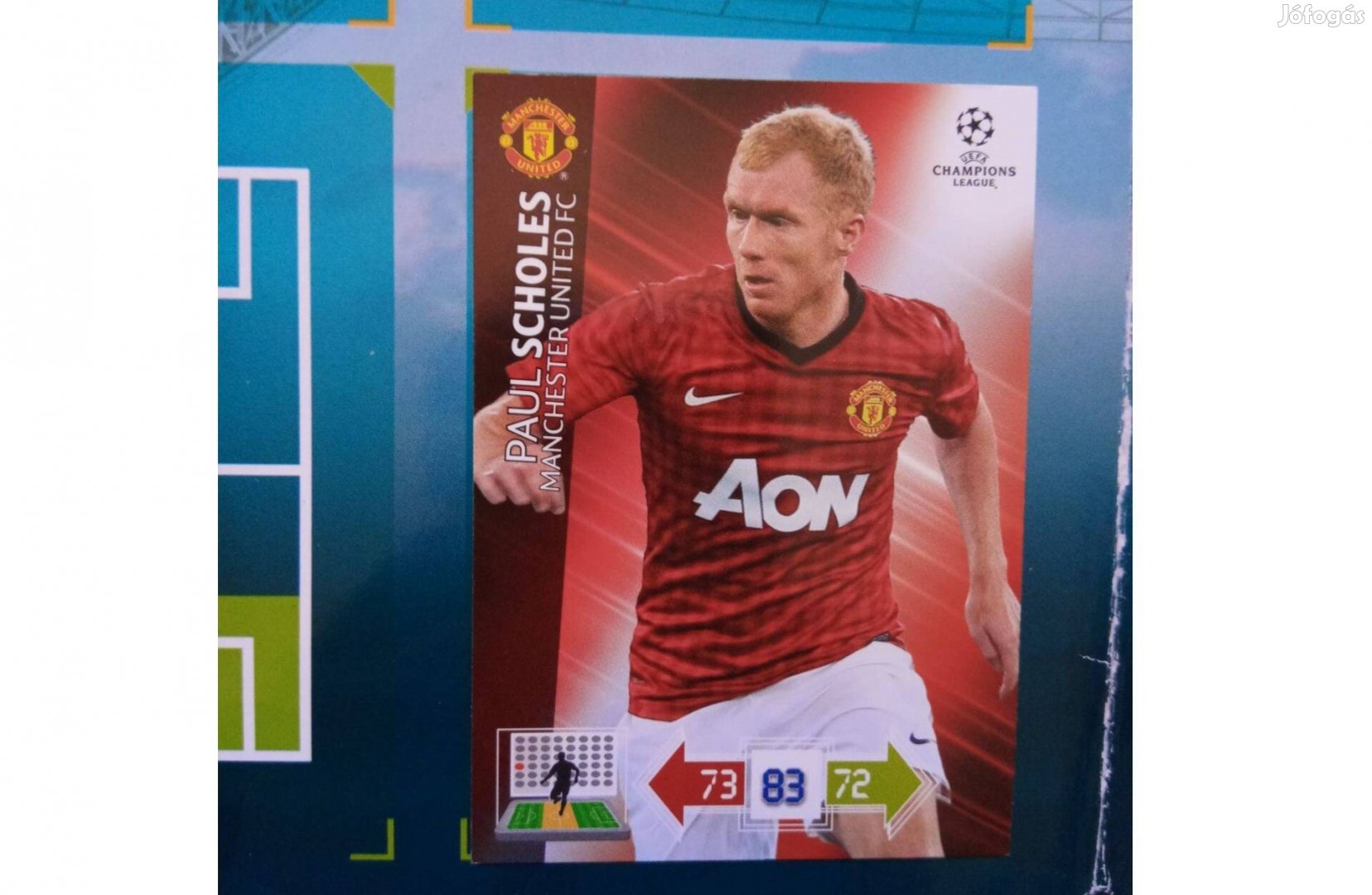 Paul Scholes Ryan Giggs Panini Champions League kártya