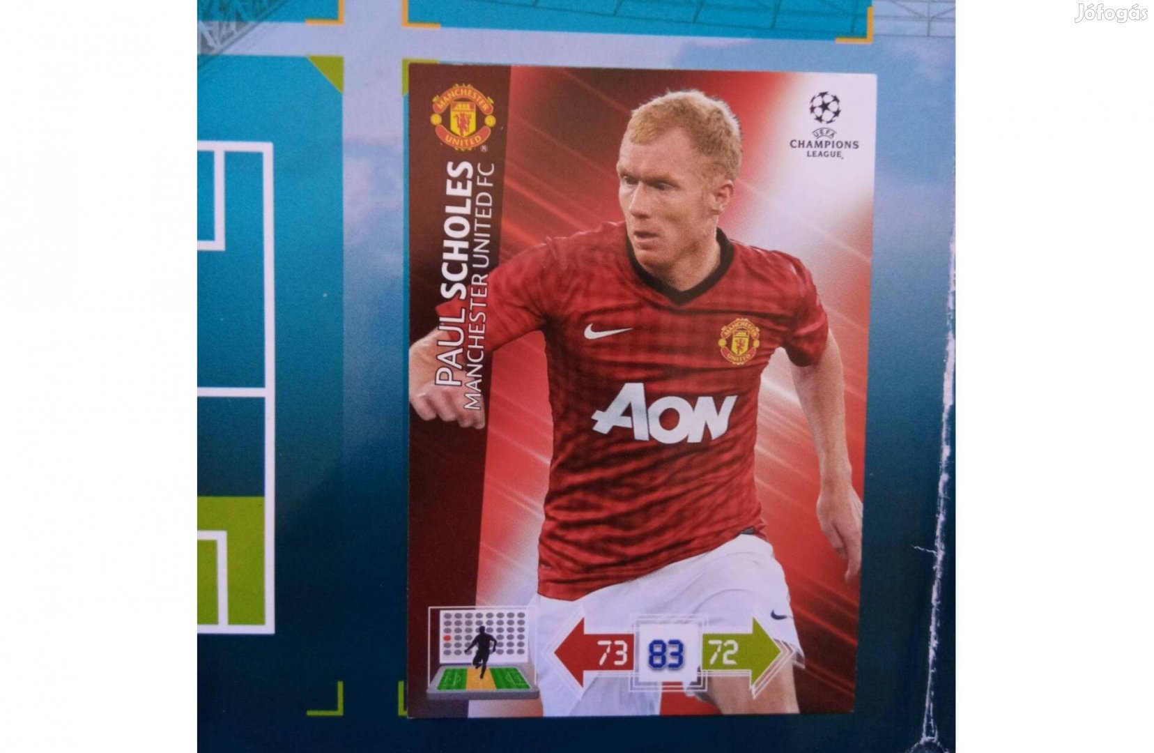 Paul Scholes Ryan Giggs Panini UEFA Champions League kártya