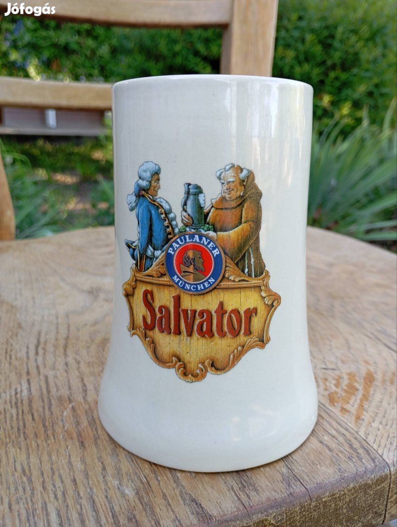 Paulaner Salvator sörös pohár eladó 