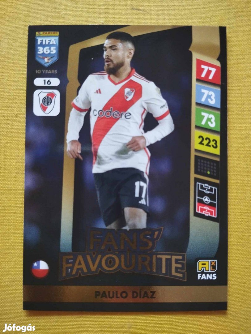 Paulo Diaz (River Plate) FIFA 365 2025 Fans Favourite focis kártya