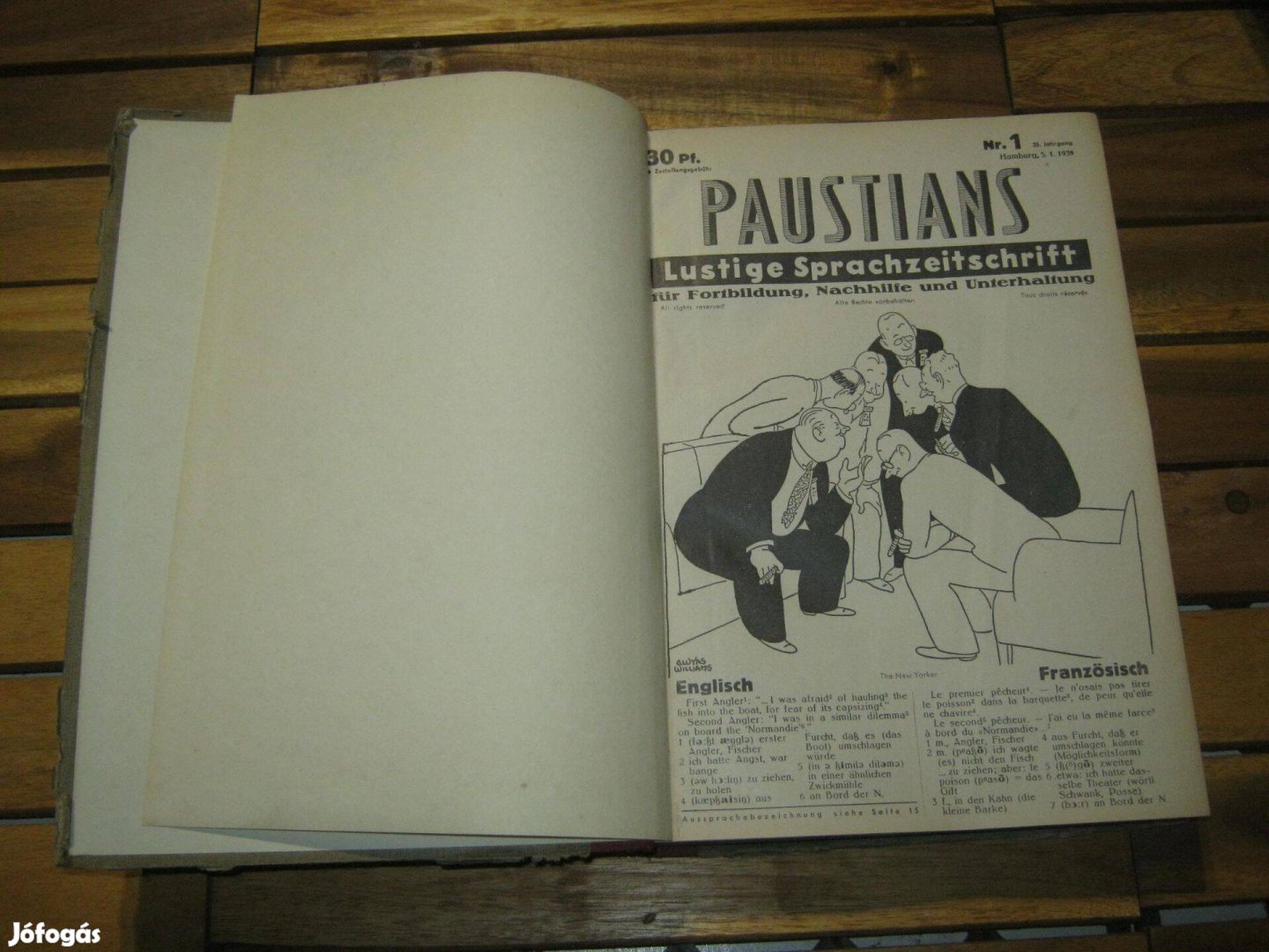 Paustians 1939 teljes évad újsággyűjtemény bekötve