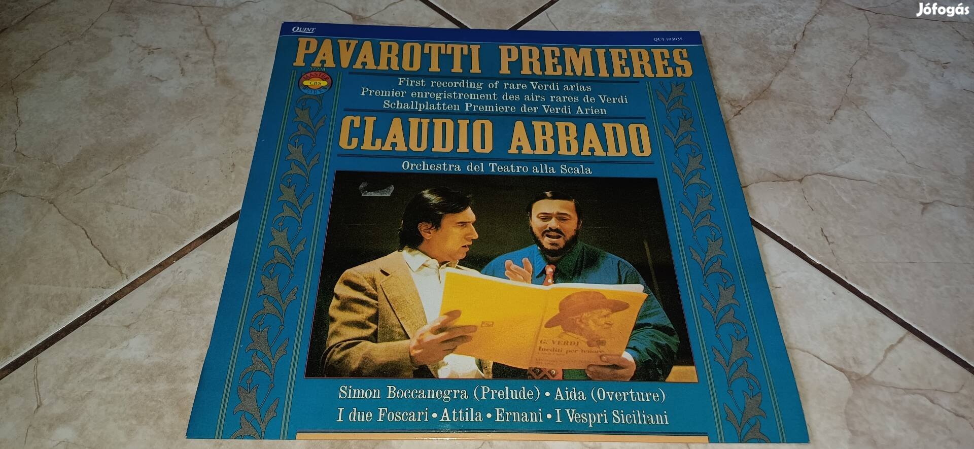 Pavarotti bakelit hanglemez