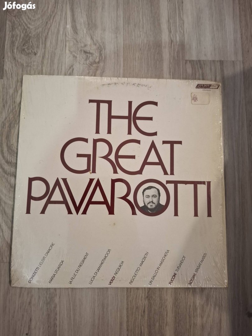 Pavarotti bakelit lemez