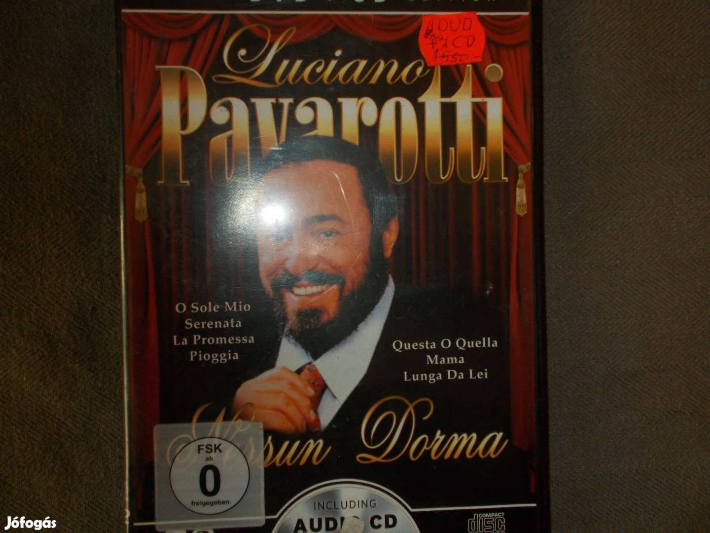 Pavarotti dvd + cd eladó