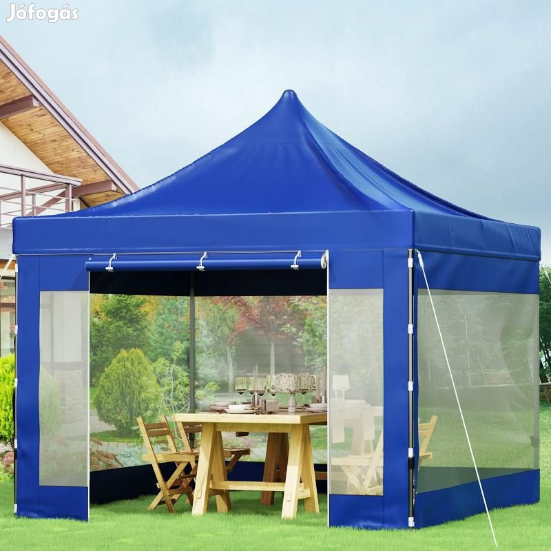 Pavilon Pop-up összecsukható rendezvénysátor 3x3 m 4db