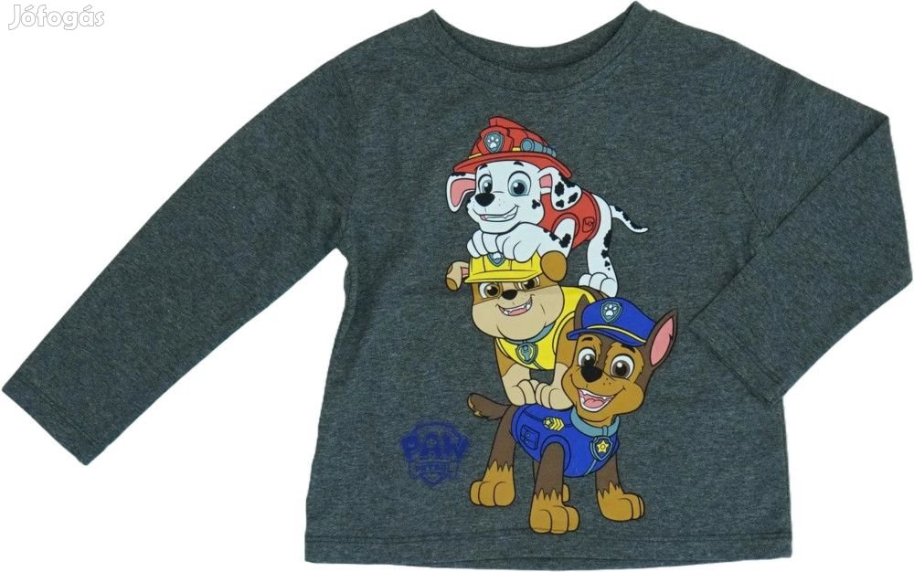 Paw Patrol Új (címkés) Fiú Hosszú ujjú felső (Méret: 110)