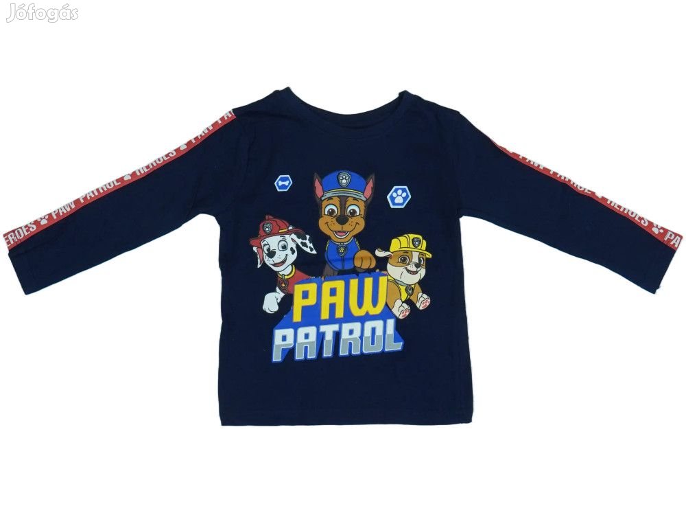 Paw Patrol Új (címkés) Fiú Hosszú ujjú felső (Méret: 110)