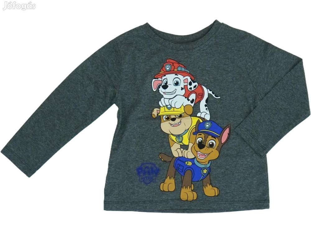 Paw Patrol Új (címkés) Fiú Hosszú ujjú felső (Méret: 110)