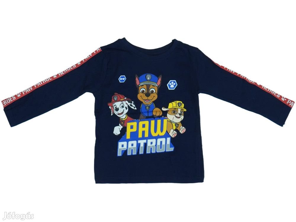 Paw Patrol Új (címkés) Fiú Hosszú ujjú felső (Méret: 122)