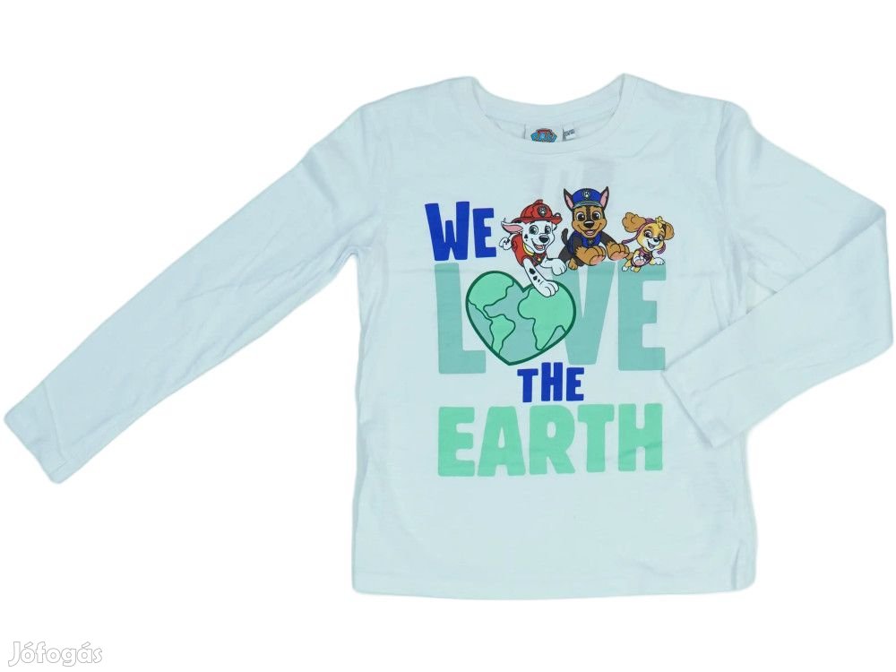 Paw Patrol Új címkés Fiú Hosszú ujjú felső Méret 140