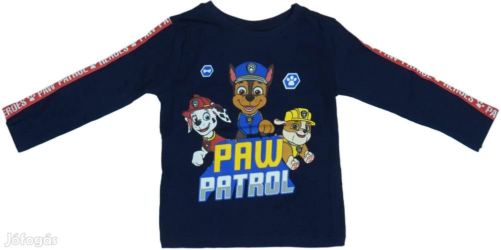 Paw Patrol Új (címkés) Fiú Hosszú ujjú felső (Méret: 92)