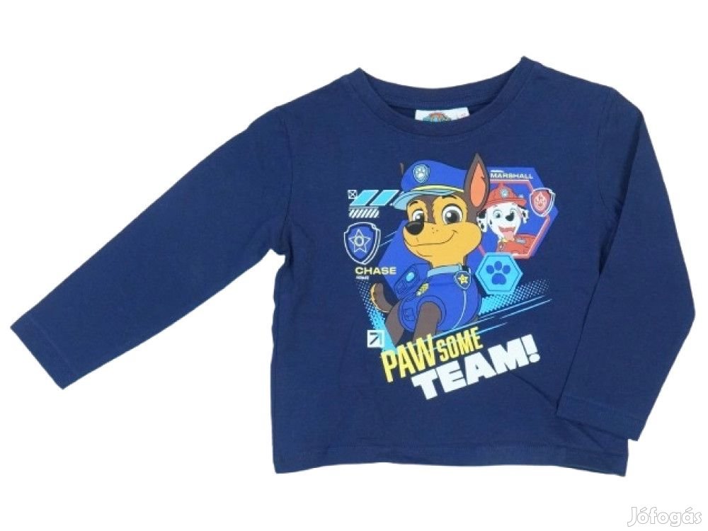 Paw Patrol Új címkés Fiú Hosszú ujjú felső Méret 92