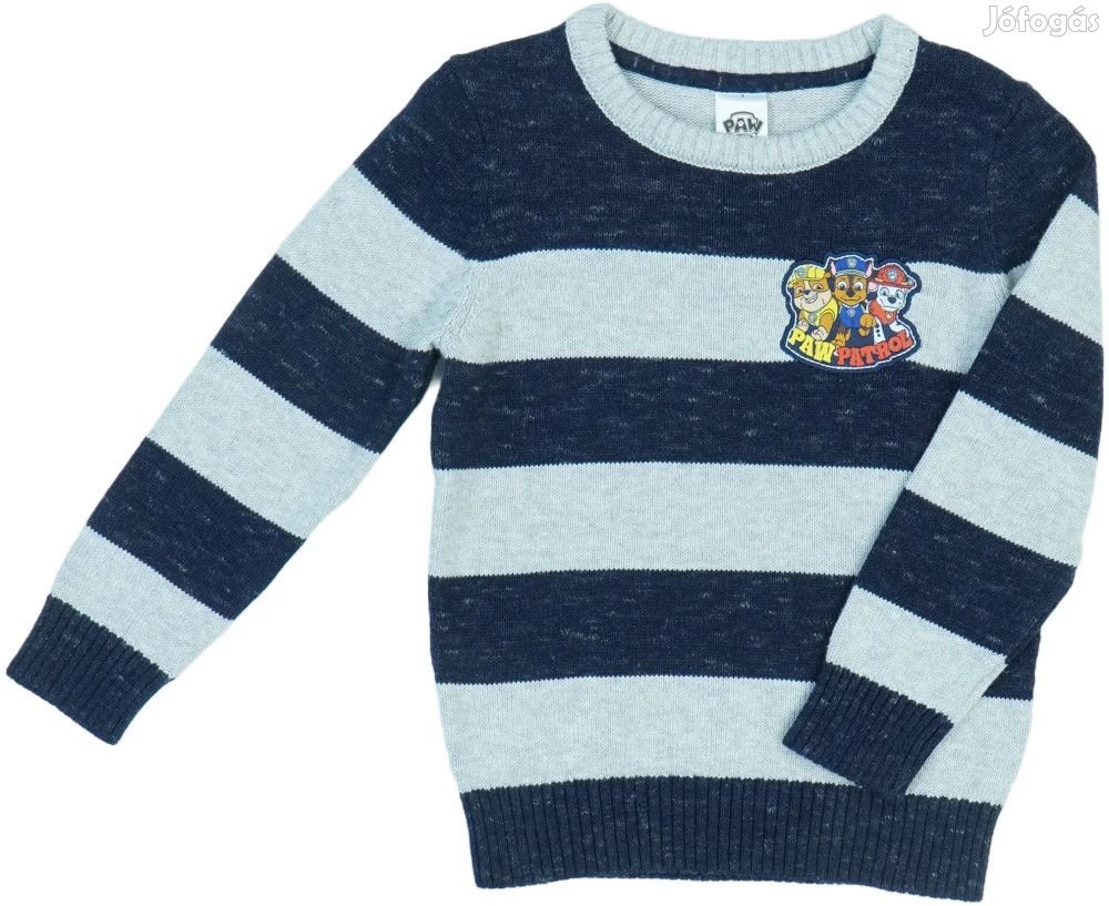 Paw Patrol Új (címkés) Fiú Kötött pulcsi (Méret: 110)