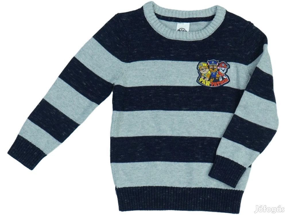 Paw Patrol Új (címkés) Fiú Kötött pulcsi (Méret: 110)