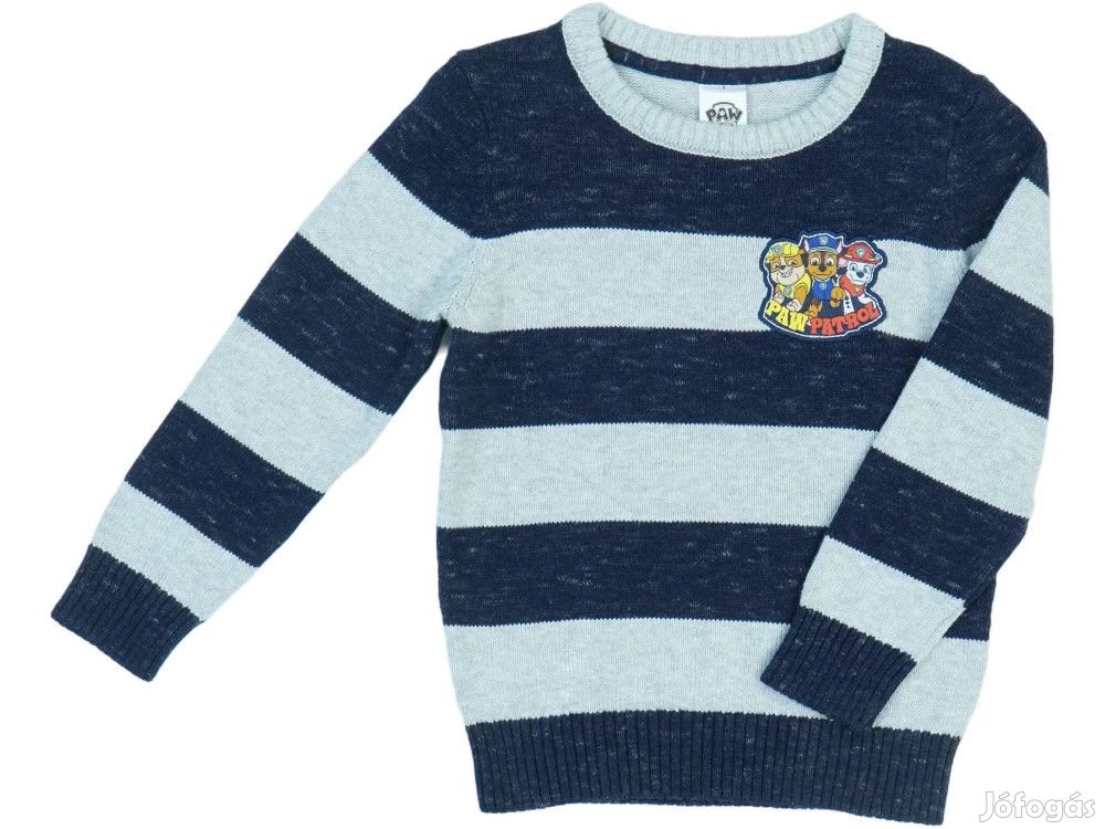 Paw Patrol Új (címkés) Fiú Kötött pulcsi (Méret: 110)