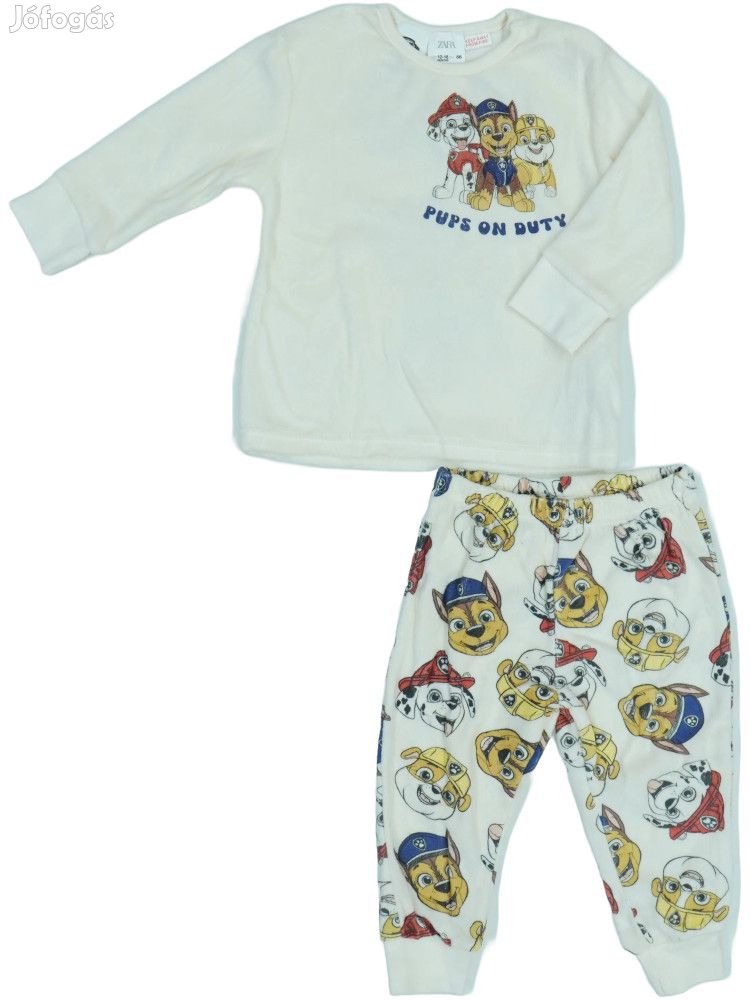 Paw Patrol Új (címkés) Fiú Pizsama (Méret: 86)