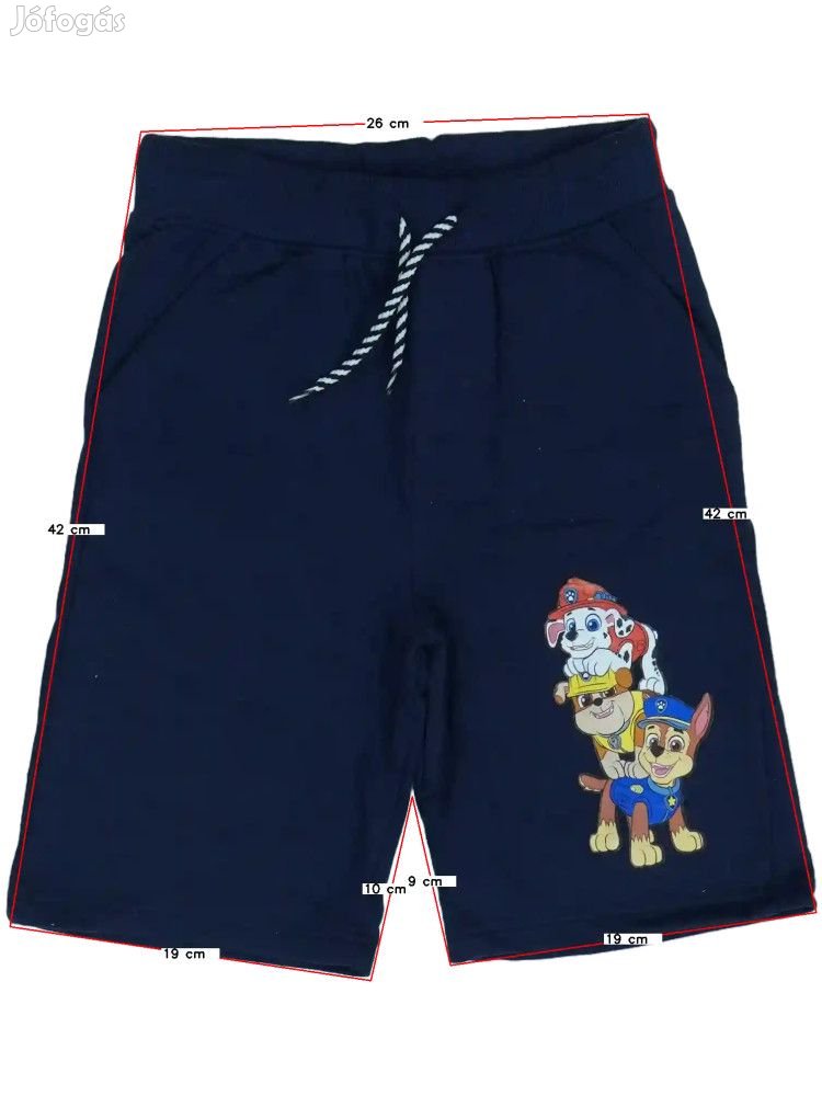 Paw Patrol Új (címkés) Fiú Rövidnadrág (Méret: 128)