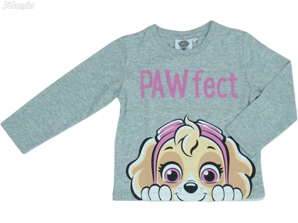 Paw Patrol Új (címkés) Lány Hosszú ujjú felső (Méret: 104)