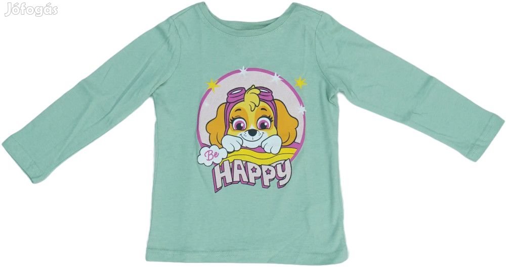 Paw Patrol Új (címkés) Lány Hosszú ujjú felső (Méret: 104)